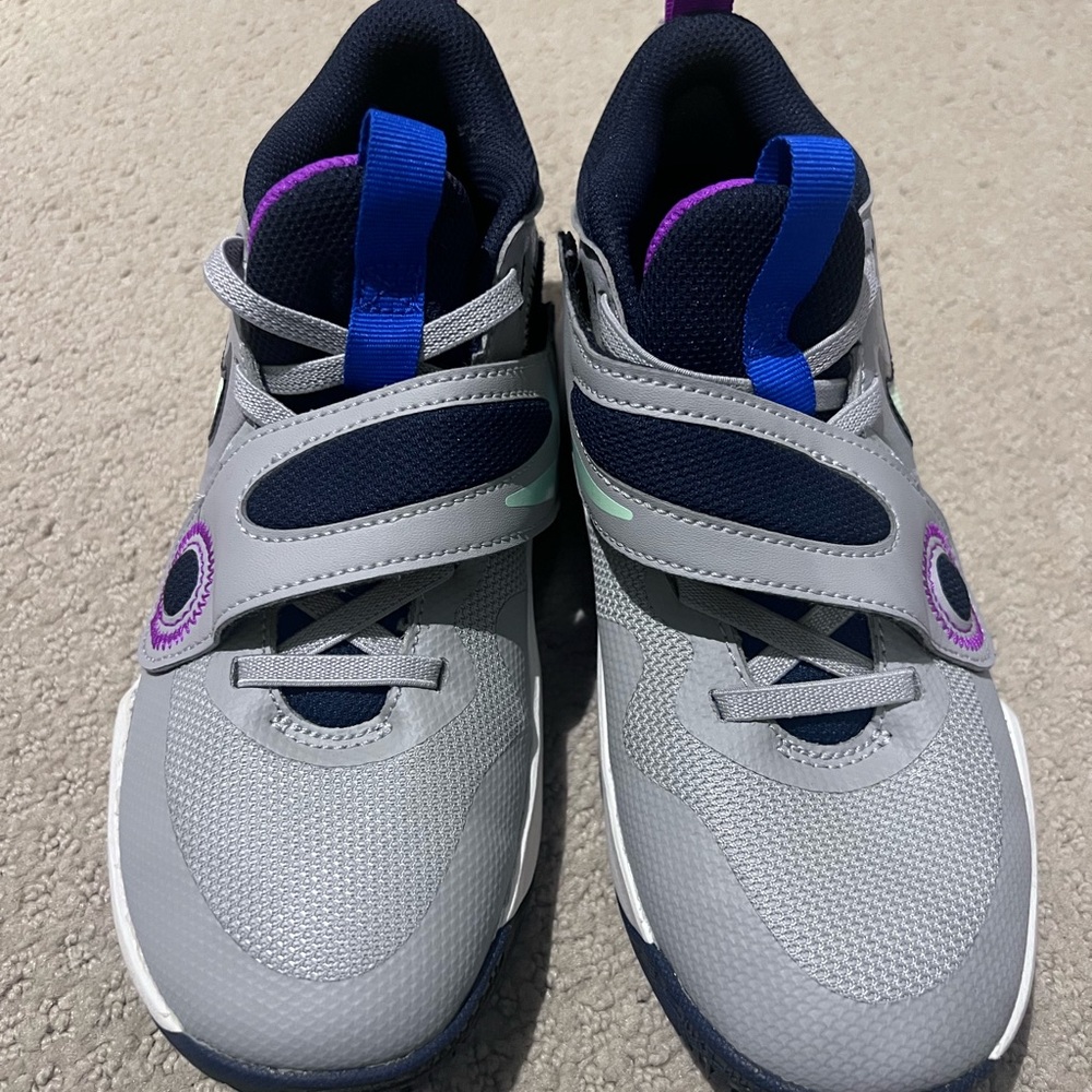 Nike Team Hustle D 11 SE
Wolf Grey Obsidian Hyper Royal Vapor Green